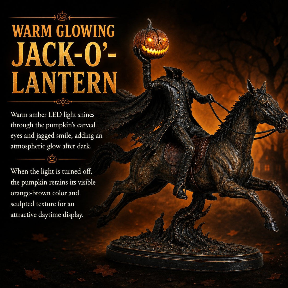 Turbo Cables – Headless Horseman Halloween Statue