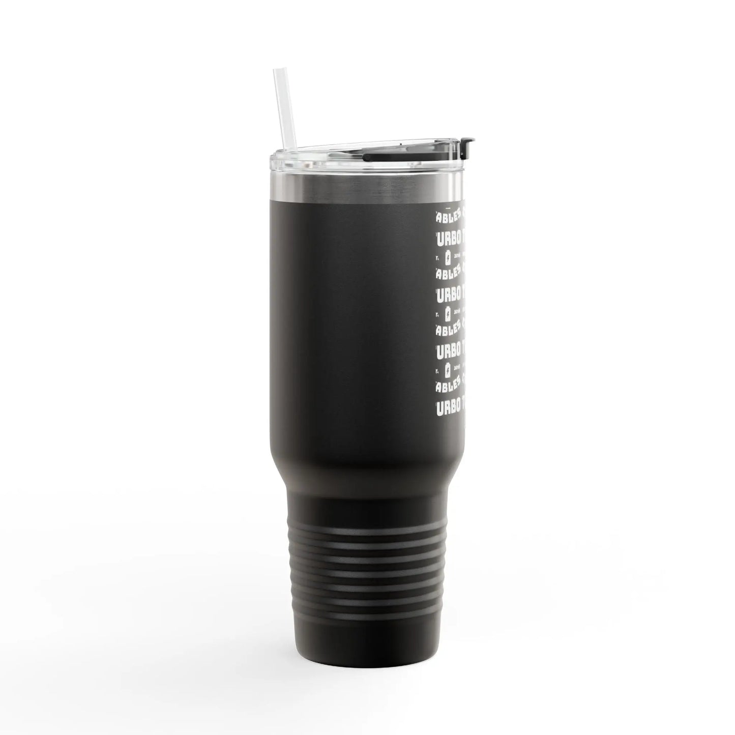 40oz Insulated Travel Mug — Stainless Lid & Straw Printify
