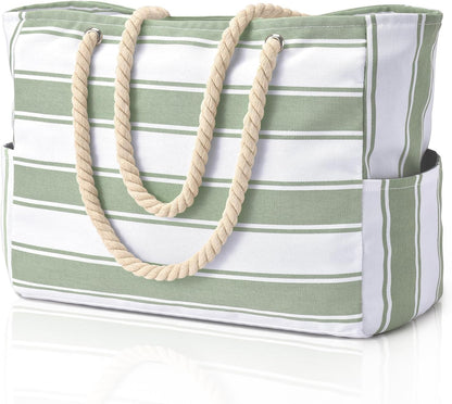 Turbo Cables – Coastal Collection | Large Waterproof Beach Tote Bag with Zipper Closure | Sandproof Design for Effortless Summer Adventures