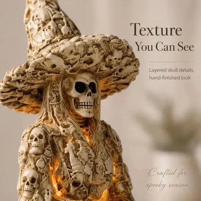 Turbo Cables – Spooky Skeleton Witch Ornament
