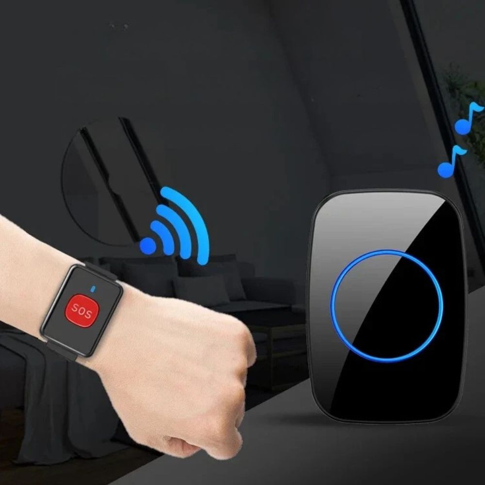 Turbo Wireless Elderly Call Button Pager Watch