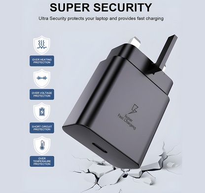 Compact Power Adaptor USB C - 45w Fast Charging (240v)