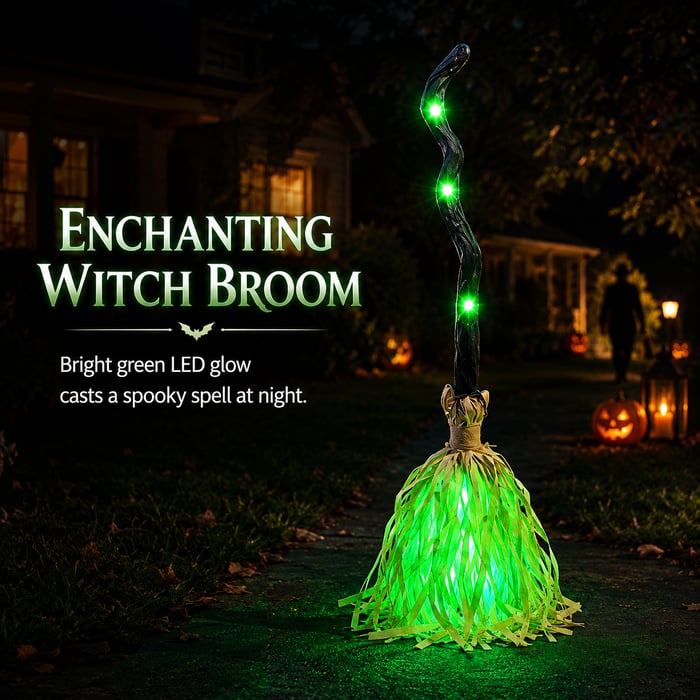 Turbo Cables – Motion Activated Halloween Broom Light