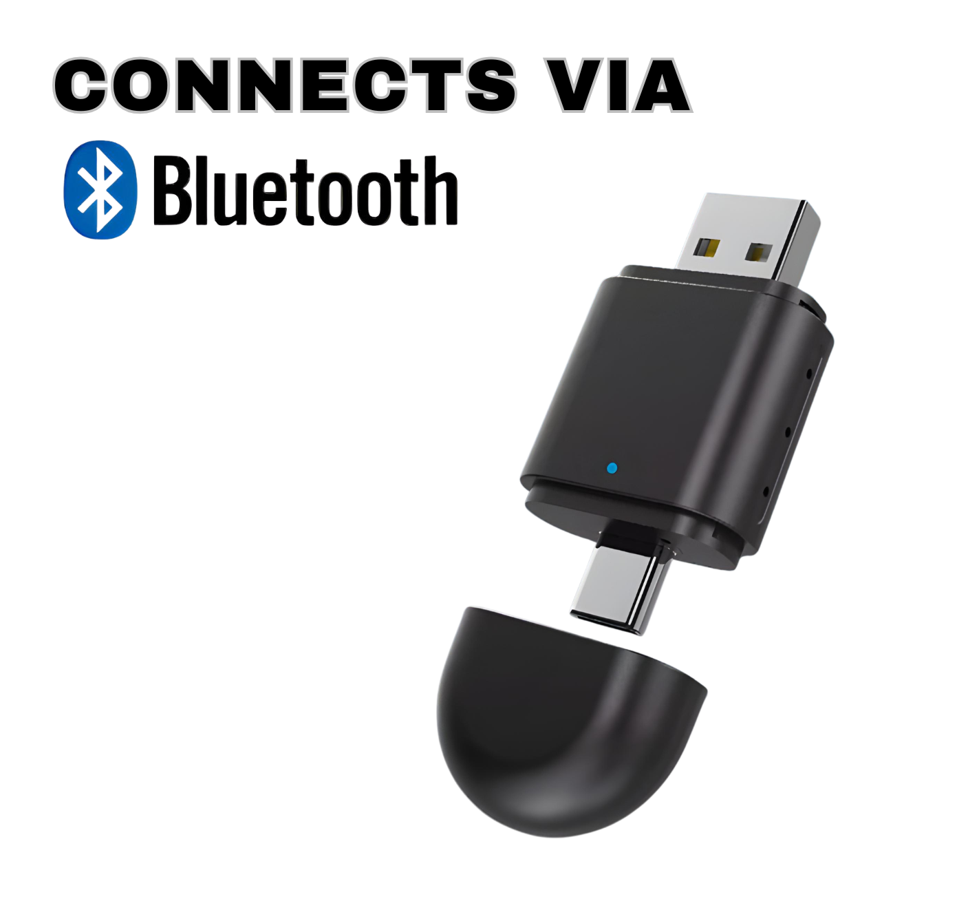 2-in-1 Wireless CarPlay & Android Auto Adapter | Dual USB-A + USB-C Interface | Bluetooth Plug & Play Turbo Cables