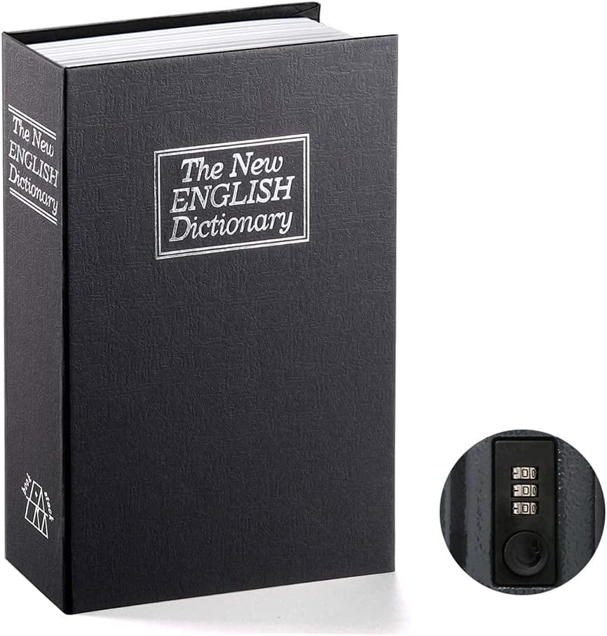 Turbo Cables – Clever Hideaway | Hidden Compartment Book Safe with Dual Locking Options | Discreet Storage for Valuables
