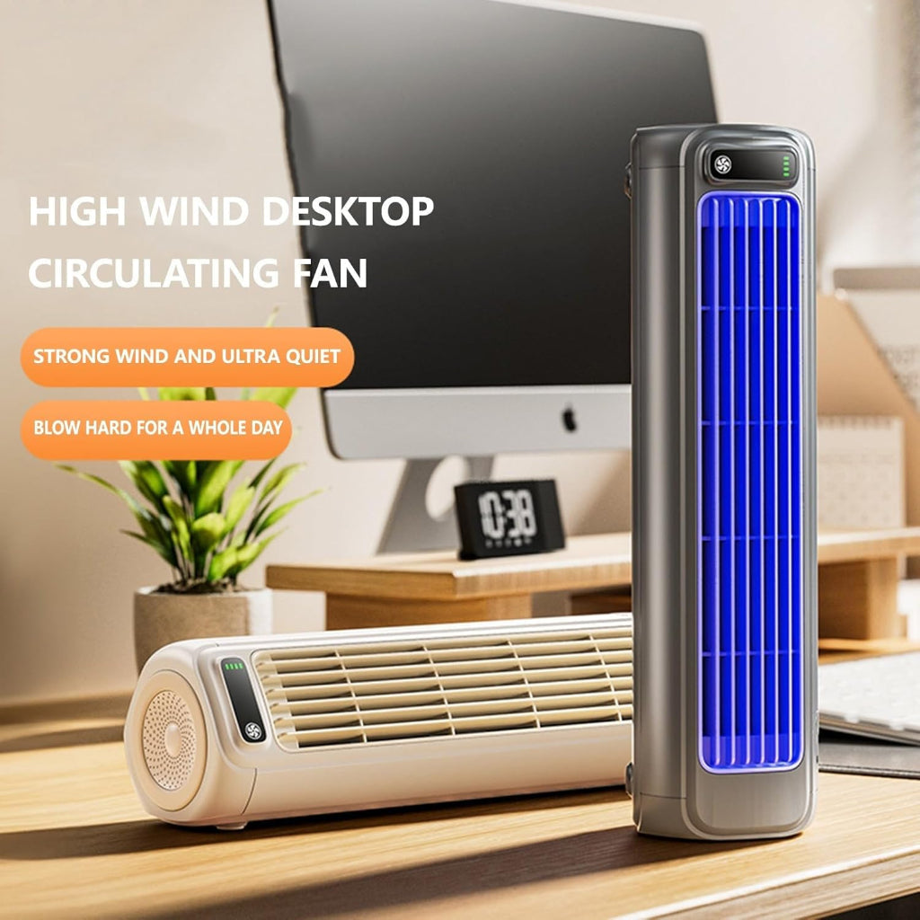 Turbo Cables – Compact Bladeless Portable Air Conditioner with Evaporative Cooling | Quiet Personal Fan for Home and Travel