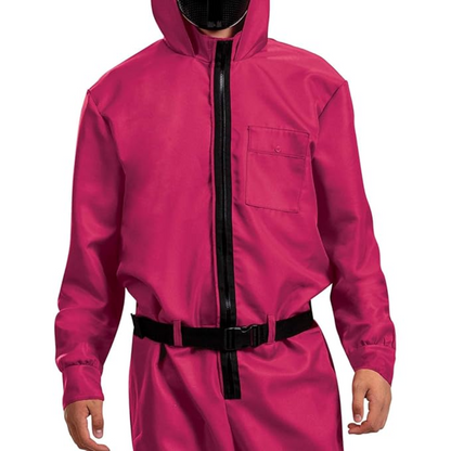 Turbo Cables – Costume Collection | Hooded Jumpsuit with Full Face Mask | Complete Look for Halloween Fun