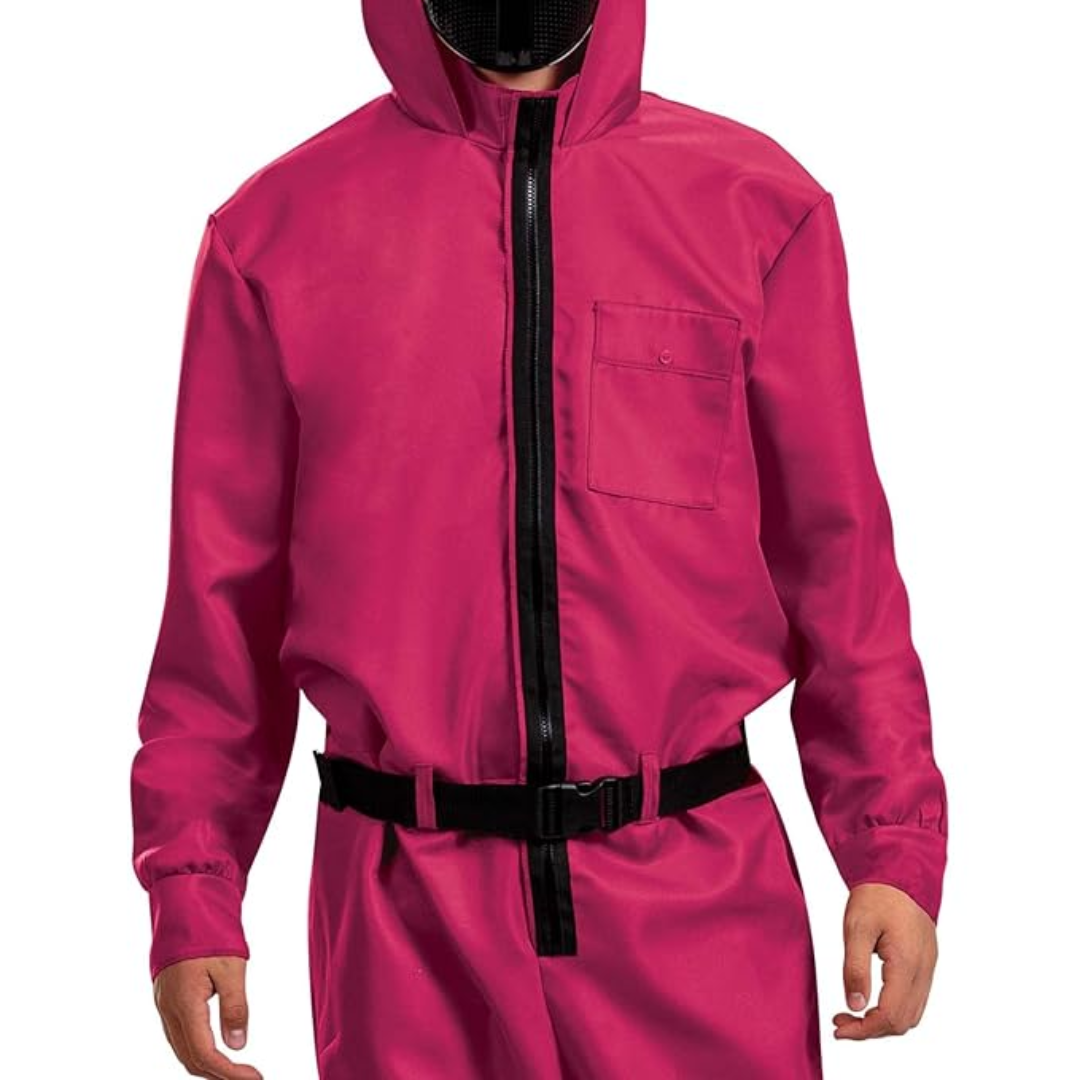 Turbo Cables – Costume Collection | Hooded Jumpsuit with Full Face Mask | Complete Look for Halloween Fun