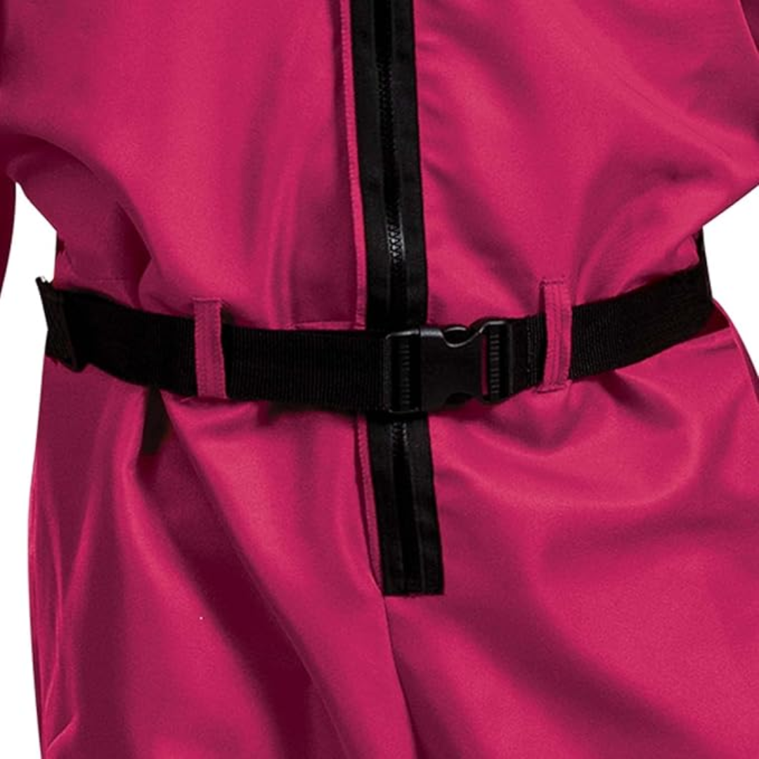 Turbo Cables – Costume Collection | Hooded Jumpsuit with Full Face Mask | Complete Look for Halloween Fun