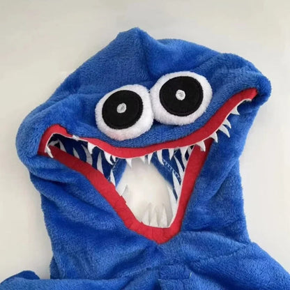 Turbo Cables – Cozy Monster Jumpsuit | Plush Kids Costume with Hood for Halloween Fun
