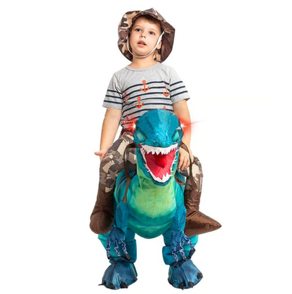 Turbo Cables – Dino Adventure | Kids Halloween Costume - Inflatable Dinosaur for Fun Playtime