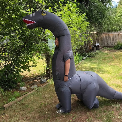 Turbo Cables – Dino Fun | Inflatable Dinosaur Costume with Easy Wear Design | Full-Body Fun for Halloween and Parties