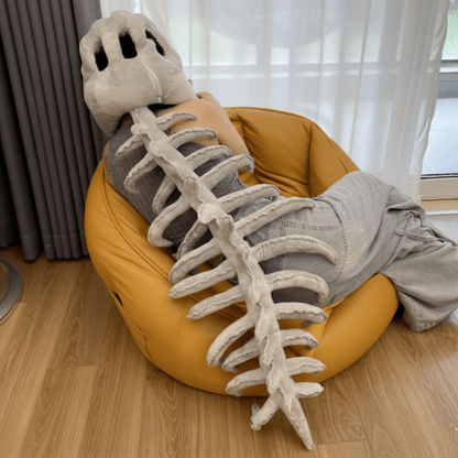 Turbo Cables – Dinosaur Skeleton Costume | Plush Kids Outfit with 3D Design | Perfect for Halloween and Themed Events