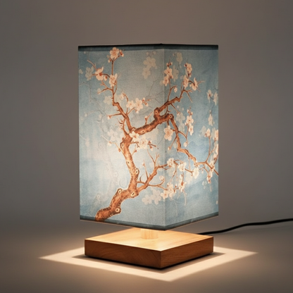 Turbo Cables – Elegant Bamboo Table Lamp | Japanese-Scandinavian Design with Dimmable LED | Versatile Lighting for Serenity in Bedrooms & Living Rooms