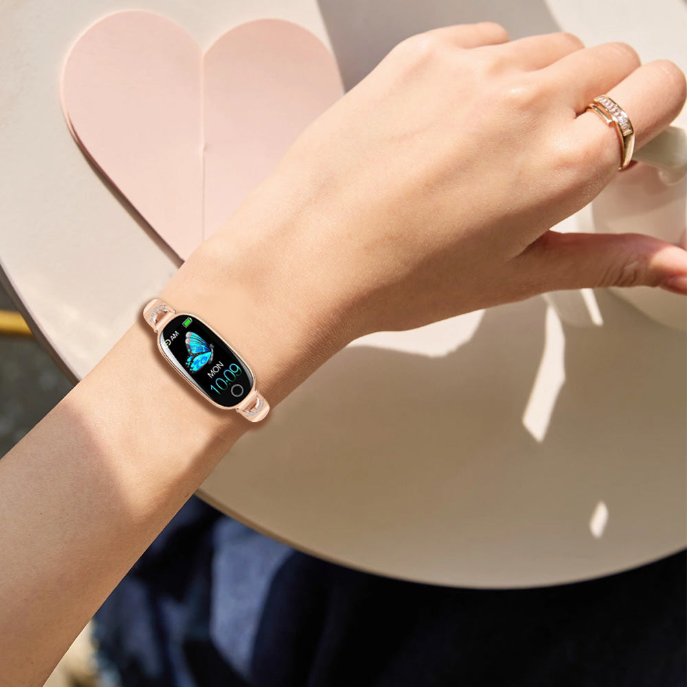 Turbo Cables – Elegant Smartwatch | Smart Watch with Blood Oxygen & Pressure Monitoring | Luxury Diamond Design for Health Tracking