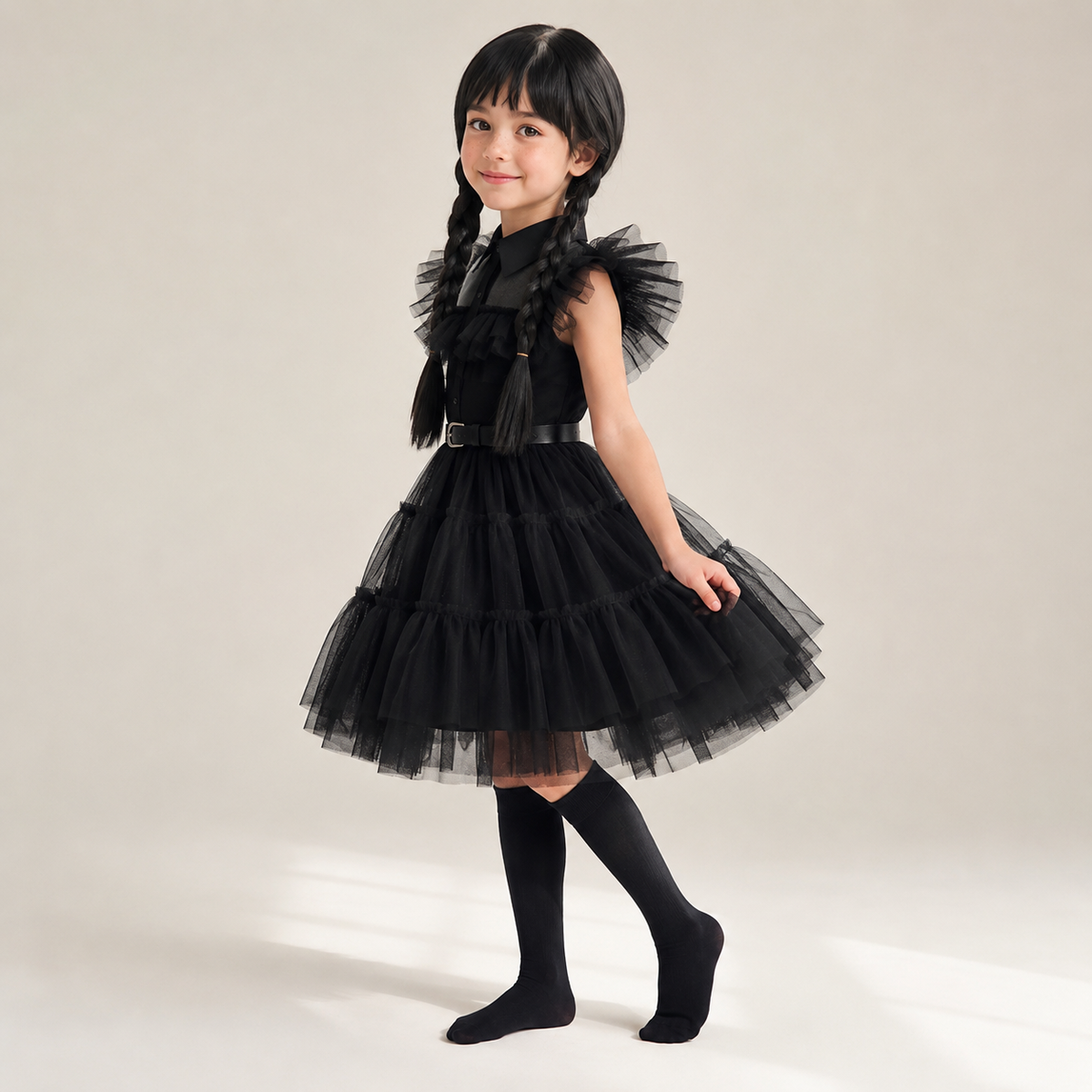 Turbo Cables – Festive Princess Dress | Layered Halloween Costume for Kids & Teens | Perfect for Parties and Themed Celebrations