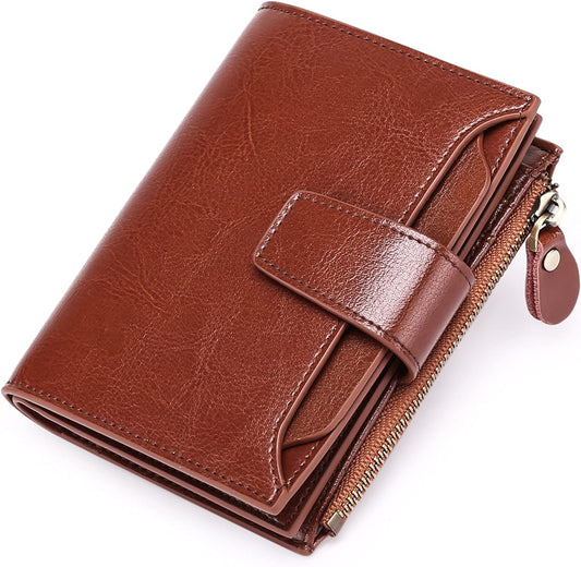 Turbo Cables – Genuine Leather Multi-Pocket Wallet with RFID Protection | Compact Design for Secure Organization