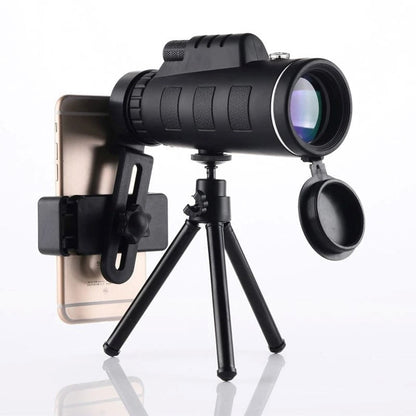 Turbo 10X Starscope HD Monocular - High Power Monocular With Smartphone Holder & Tripod