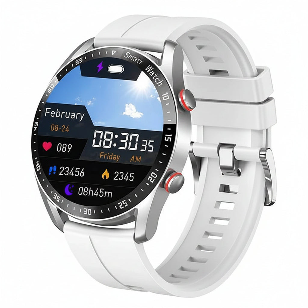 Turbo Cables – Health Guardian | Smartwatch with Blood Pressure & Glucose Monitoring | Comprehensive Fitness Tracker for Daily Wellness