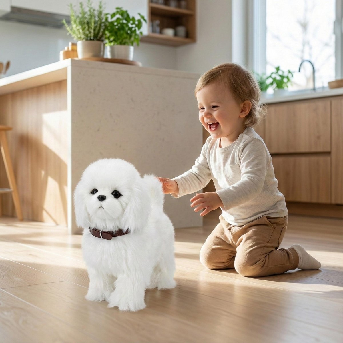 Turbo Cables – Interactive Robot Puppy | Realistic Electronic Dog Toy with Walking & Barking | Engaging Companion for Kids' Imaginative Play
