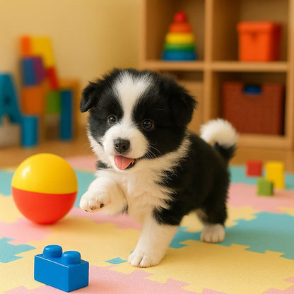 Turbo Cables – Interactive Robot Puppy | Realistic Electronic Dog Toy with Walking & Barking | Engaging Companion for Kids' Imaginative Play