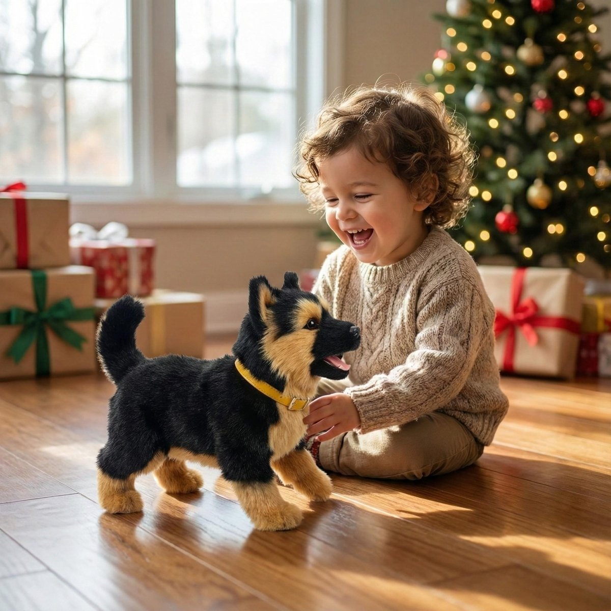 Turbo Cables – Interactive Robot Puppy | Realistic Electronic Dog Toy with Walking & Barking | Engaging Companion for Kids' Imaginative Play