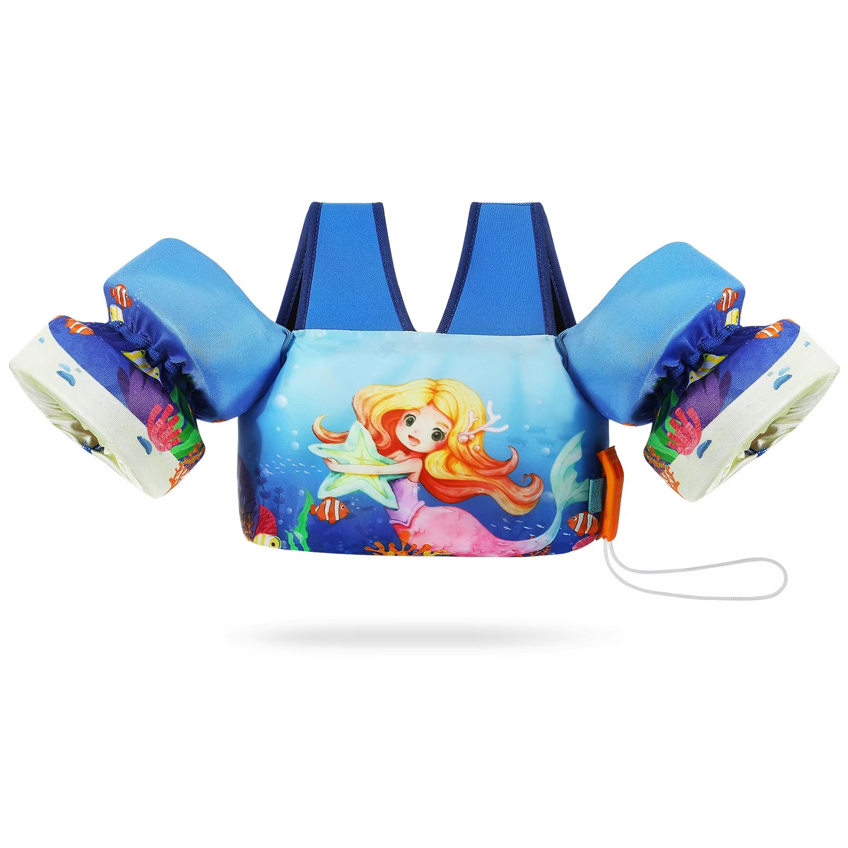 Turbo Cables – Kids Foam Life Vest with Arm Floats & Safety Whistle | Secure Support for Swimming & Kayaking