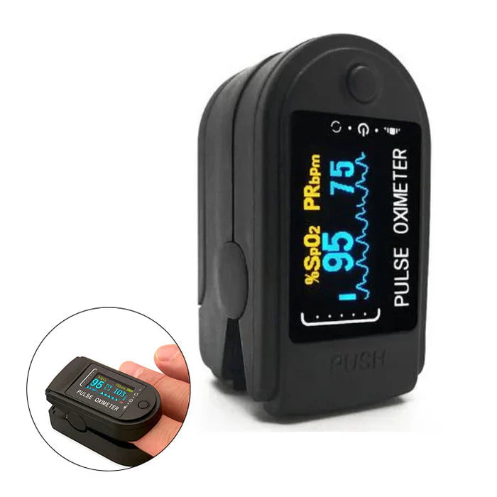Turbo Cables – LED Blood Pulse Oximeter with Non-Invasive Readings | Compact Health Tracker for Home & Travel
