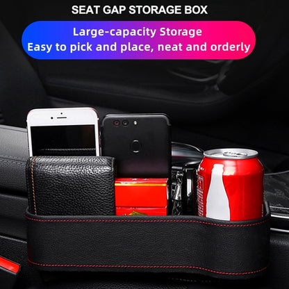 Turbo Cables – Leather Car Seat Organizer with Cup Holder | Multifunctional Design for Extra Storage and Convenience