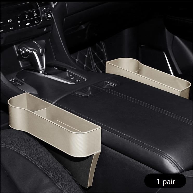 Turbo Cables – Leather Car Seat Organizer with Cup Holder | Multifunctional Design for Extra Storage and Convenience