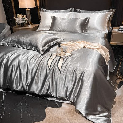 Turbo Cables – Luxury Silk Satin Bedding Set | 4-Piece Duvet Covers for Ultimate Comfort