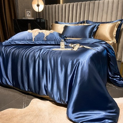 Turbo Cables – Luxury Silk Satin Bedding Set | 4-Piece Duvet Covers for Ultimate Comfort