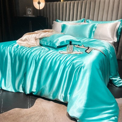 Turbo Cables – Luxury Silk Satin Bedding Set | 4-Piece Duvet Covers for Ultimate Comfort