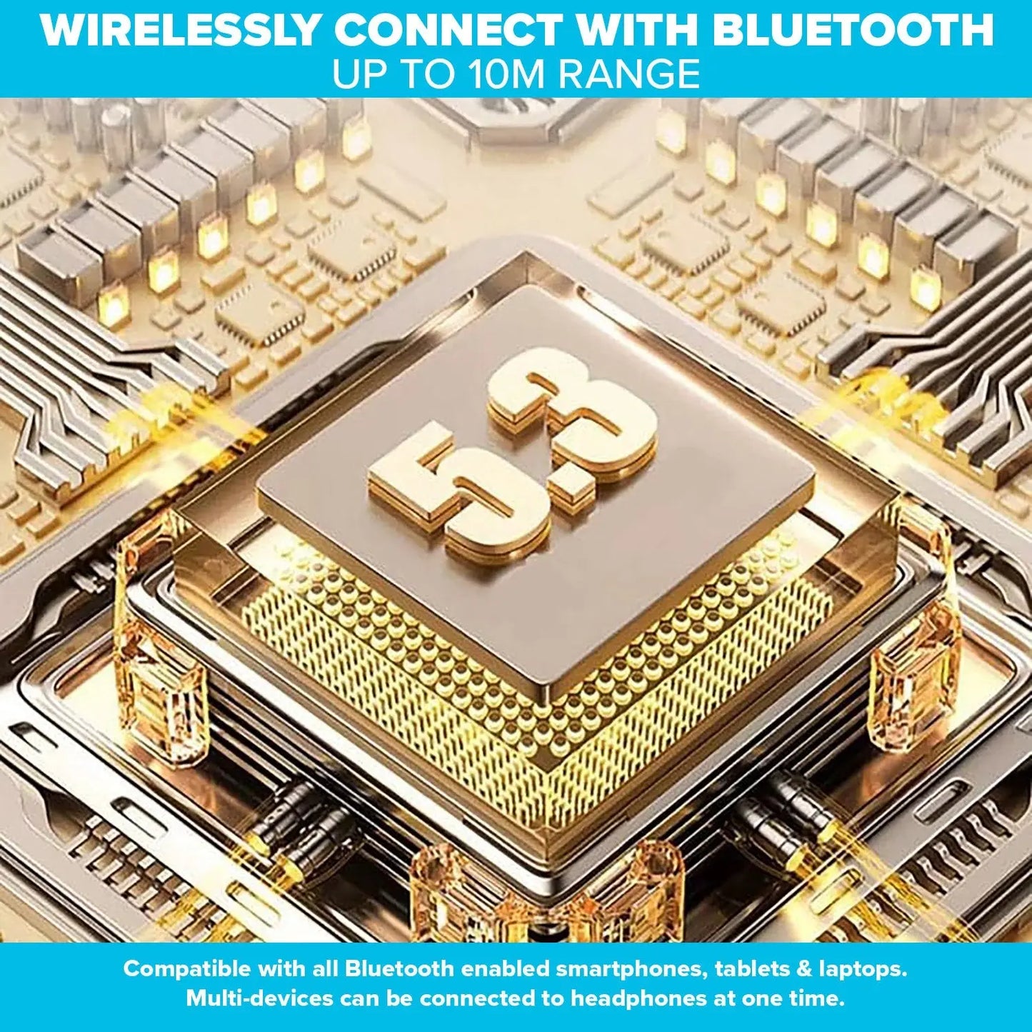 Maplin Bluetooth Noise Cancelling Over-Ear Headphones – Black Maplin