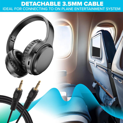 Maplin Bluetooth Noise Cancelling Over-Ear Headphones – Black Maplin