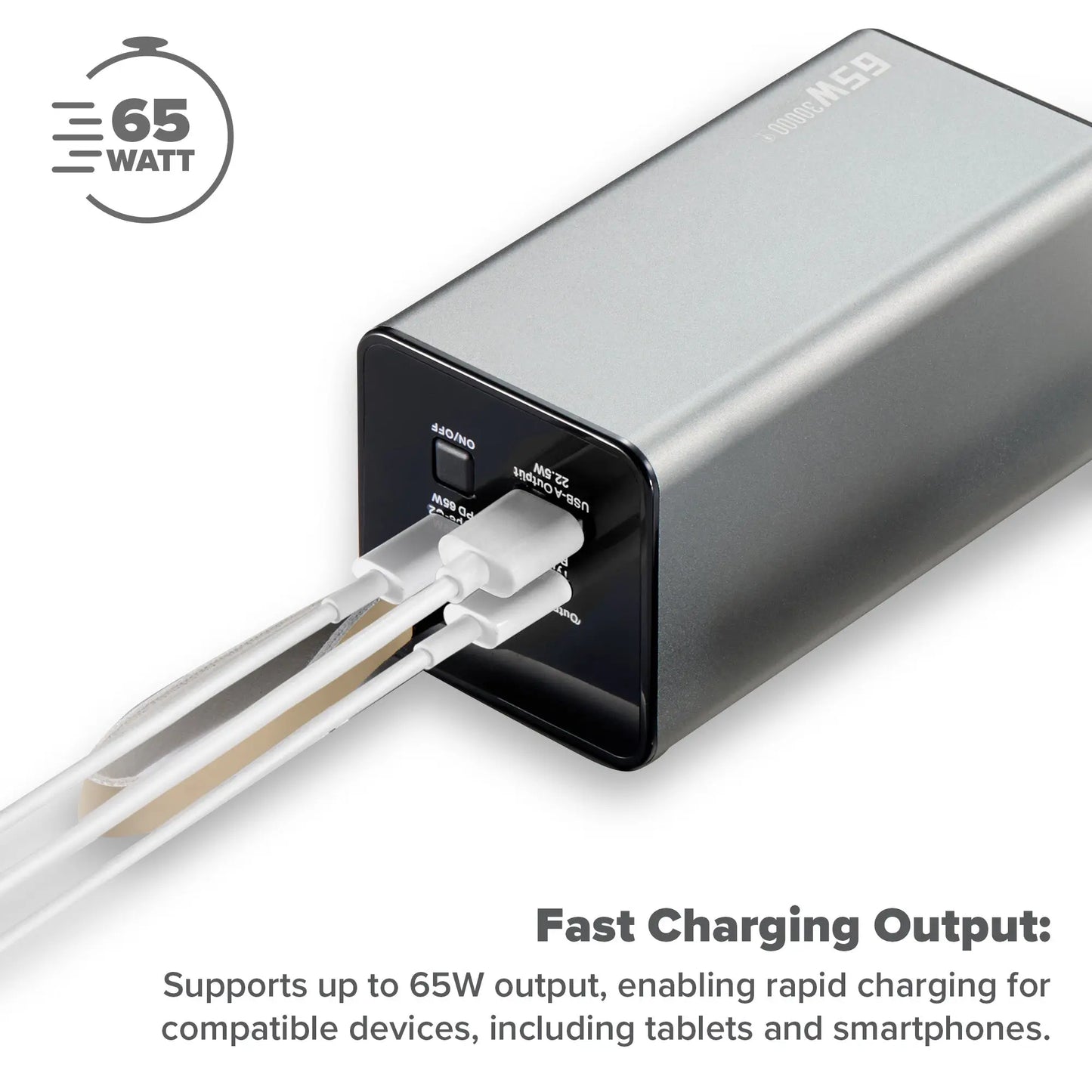 Maplin 30,000mAh USB-A / USB-C PD 65W Power Bank Maplin