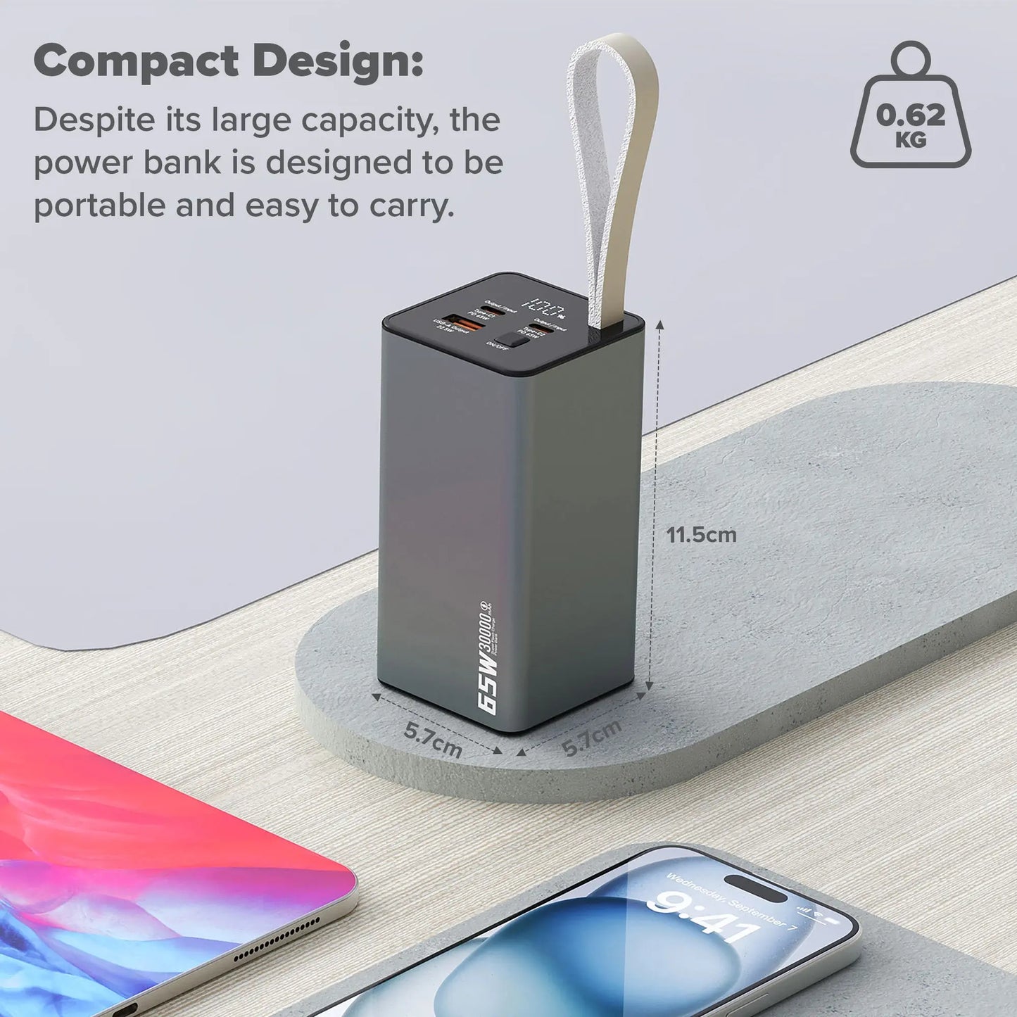 Maplin 30,000mAh USB-A / USB-C PD 65W Power Bank Maplin