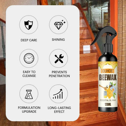 Turbo Cables – Natural Beeswax Spray | Non-Toxic Furniture Care Solution with Effortless Application | Ideal for a Brilliant Shine on Treated Surfaces