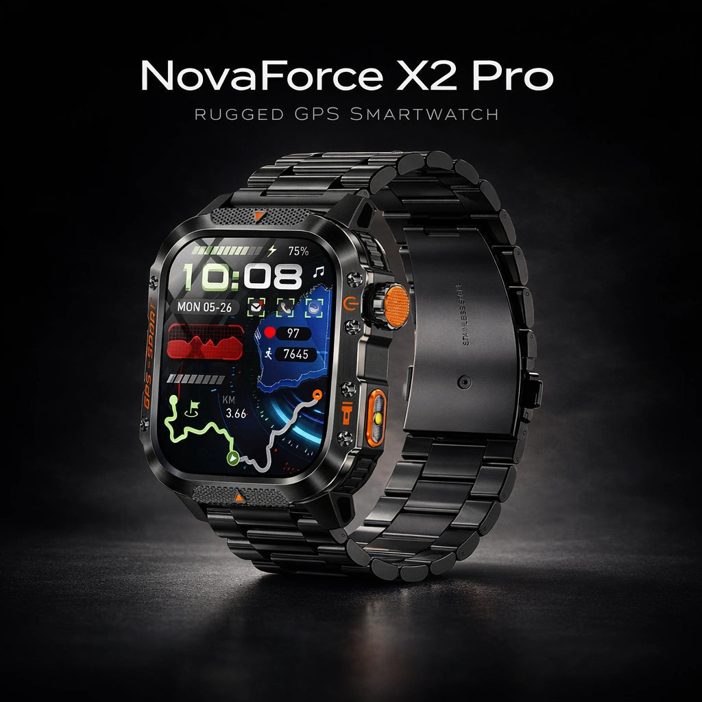 Turbo Cables – X2 Pro | Rugged GPS Smartwatch with 100+ Sports Modes | Multi-Satellite Navigation for Active Lifestyles