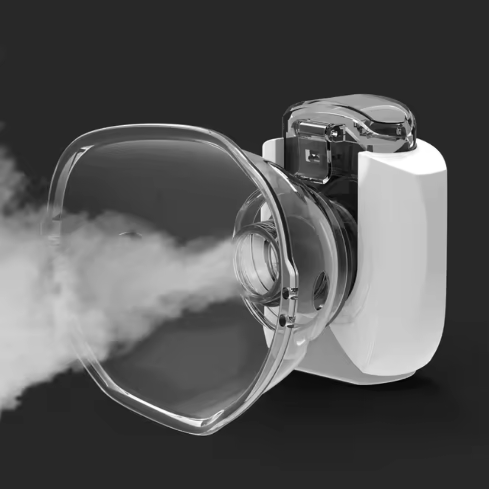 Turbo Cables – Portable Mesh Nebulizer | USB-Powered Device with Dual Masks | Compact & Quiet for Effective Respiratory Treatment