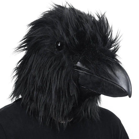 Turbo Cables – Raven Costume Mask | Scary Halloween Mask with Realistic Gothic Design | Perfect Accessory for Themed Events