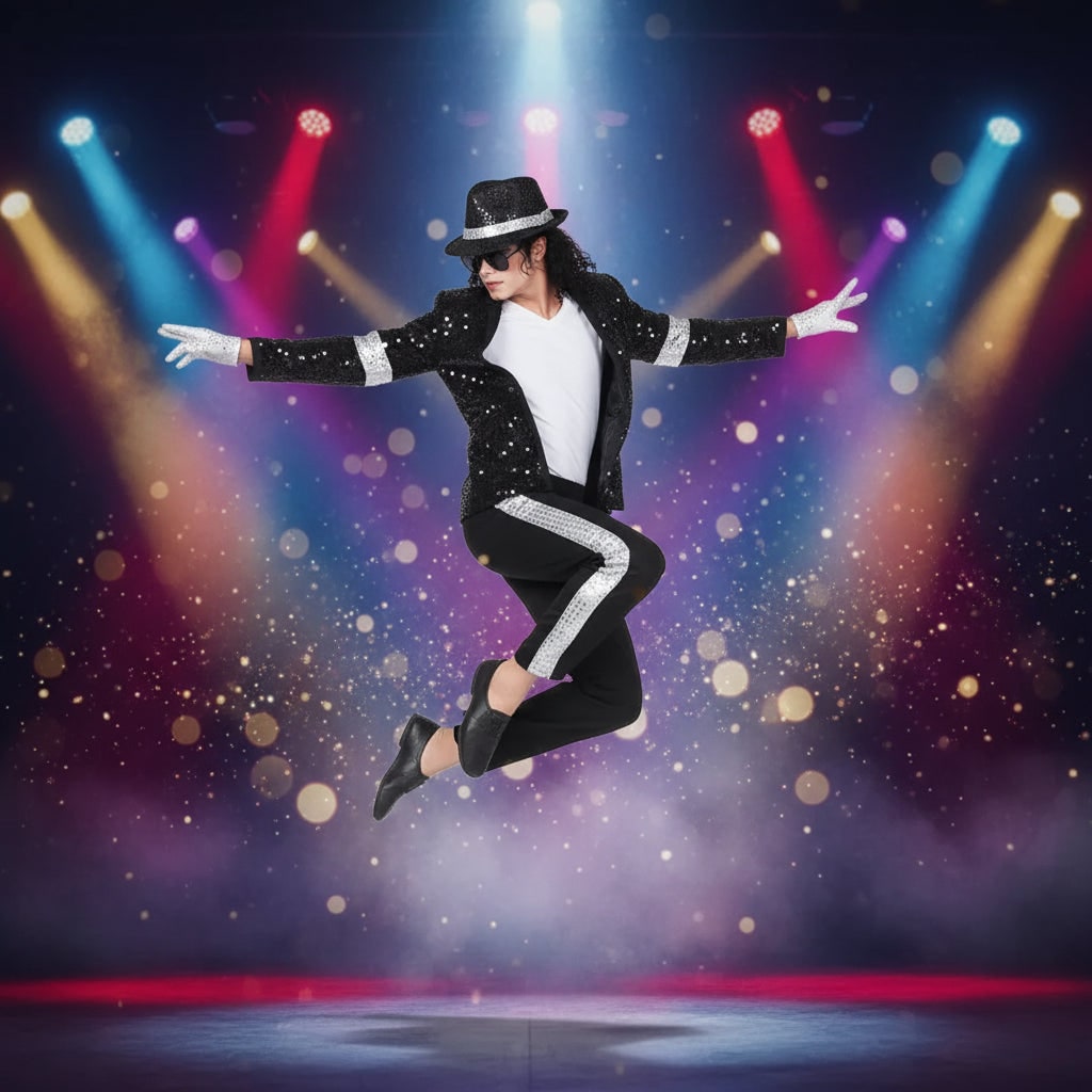 Turbo Cables – Shimmering Sequin Costume Set for Performances with Comfortable Fit | Versatile Outfit for Halloween and Themed Parties