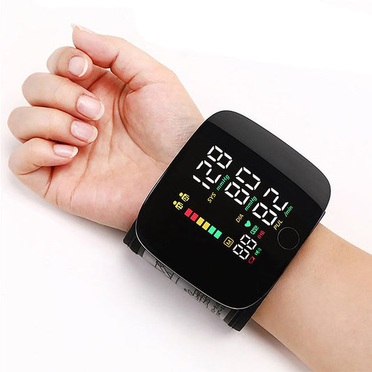 Turbo Cables – Smart Wrist Blood Pressure Monitor with Voice Alerts & LCD Screen | Portable Health Tracker for Accurate Readings