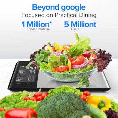 Turbo Cables – Smart Food Kitchen Scale with Nutritional Calculator Free App for Weight Loss | Nutritional Calculator, Macro Tracking