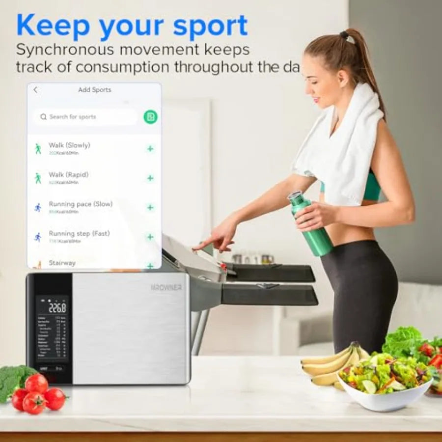 Turbo Cables – Smart Food Kitchen Scale with Nutritional Calculator Free App for Weight Loss | Nutritional Calculator, Macro Tracking