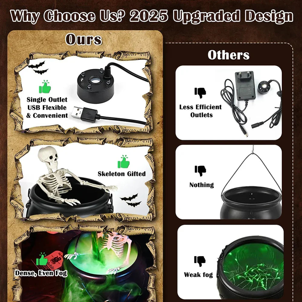 Turbo Cables – Halloween Witch Cauldron Decoration