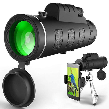 Turbo 10X Starscope HD Monocular - High Power Monocular With Smartphone Holder & Tripod