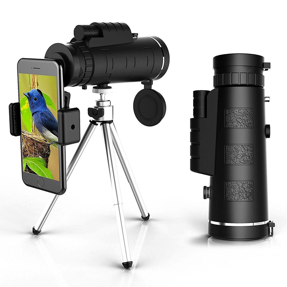 Turbo 10X Starscope HD Monocular - High Power Monocular With Smartphone Holder & Tripod
