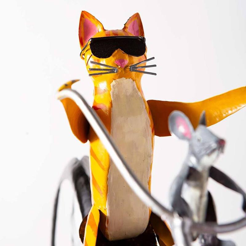 Turbo Cables – Whimsical Animal Bicycle Windmill with Spinning Wheel | Unique Garden Decor for Playful Outdoor Spaces