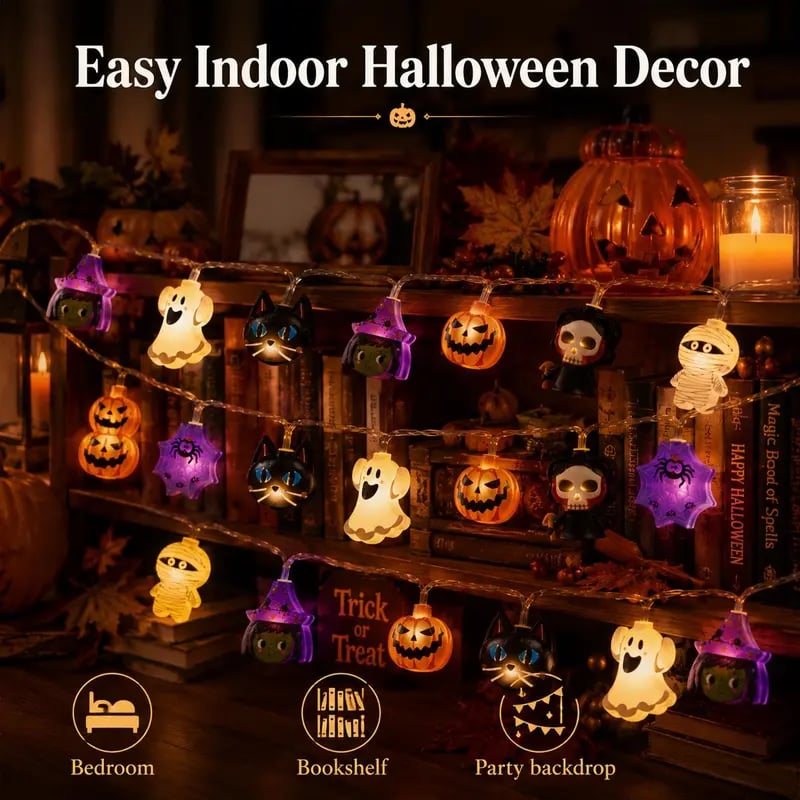 Turbo Cables – Pumpkin LED String Lights